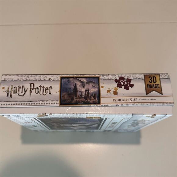 Harry Potter Prime 3D Puzzle Hogwarts Castle & Hedwig 500+ Pieces 24x18 COMPLETE - Picture 9 of 14